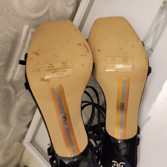 Sam Edelman "Trevin" Black Heeled Sandals. NIB. Size 9.5. Customer Return. - Picture 15 of 15